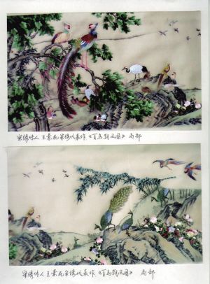 王素花宋绣代表作品《百鸟朝凤图》。