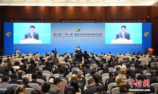 4月25日，第二届“一带一路”国际合作高峰论坛智库交流分论坛在北京举行。中新社记者