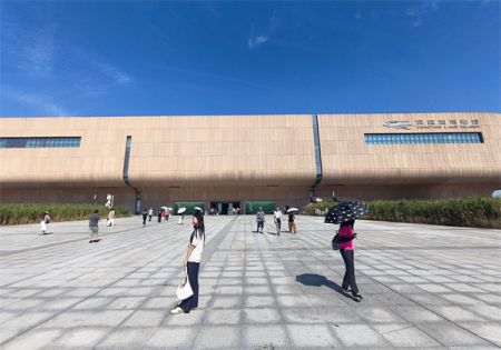  岳陽洞庭湖博物館。（大公文匯網記者王凱輝 攝）